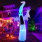 GOOSH 12FT Tall Inflatable Standing Halloween Ghost Yard Decoration, Rainbow Color-LED Lights